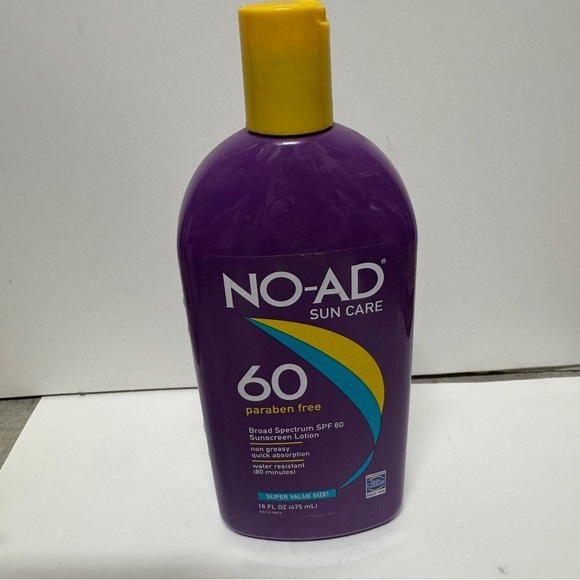 No Ad Sunscreen Lotion SPF 60 16 OZ - Picture 1 of 3